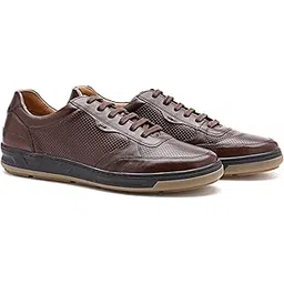 Mens Smart Casual Lifestyle Leather Sneakers