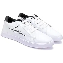 Mens Sneaker Casual White Shoes for Men l Sports Shoes for Men | Running Shoes for Men | Sports Shoes | Walking Shoes for Men | Gym Shoes for Men & Boys(White) |PEN-1031