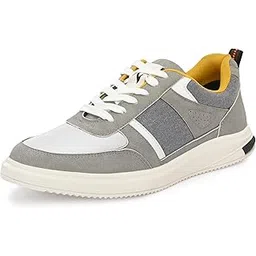 Mens Sneaker | Casual Shoes | Cushioned Insole | Lace-Up Design | Arch Support & Ventilated Comfort |Premium Lace-Up Sneakers | Perfect Pair with Casual Outfit (Aurelius)