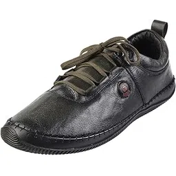 Men's Soft Leather Finish Lace Up Stylish Sneakers