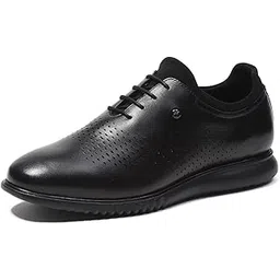 Mens Solid Lace Up Genuine Leather Casual Shoes (201803FW)