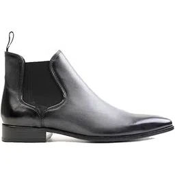 Men's Somerset Chelsea Boot | Premium Leather Chelsea Boot for Men & Boys | Easy Slip-on Formal/Semi Formal Genuine Leather Ankle Boots for Men | Lightweight, Comfort Fit with Arch Support