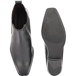 Men's Somerset Premium Leather Chelsea Boot for Men & Boys | Easy Slip-on Formal/Semi Formal Genuine Leather Ankle Boots for Men