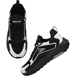 Mens Spade Sneakers | Casual Shoes | Experience Comfort & Style with Soft Cushioned Insole | Trendy Lace-Up Design Perfect for Daily Adventures (Black).