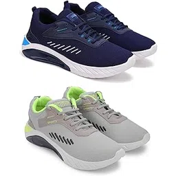 Men’s Sports Runner Shoes – Comfortable Pack of 2 Multi
