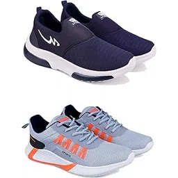 Men's Sports Shoes Collection Gym,Running,Men's Sports Shoes for Every Sport GR-(Combo-2)-1078-1001