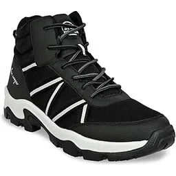 Men's Sports Trekking & Hiking,Biking,Walking Shoes with Rubber Outsole & Memory Foam Insole Lace-Up Shoes for Men's(ACSS-3661|Black|Beige|LightGrey Size-6,7,8,9,10)