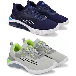 Men’s Stylish & Comfortable Sports Running Shoes – Pack of 2 Multi