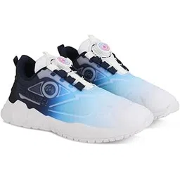 Men's Stylish Futuristic Sports Walking Shoes with Gradient Design & Cushioned Sole – Lightweight Athletic Sneakers