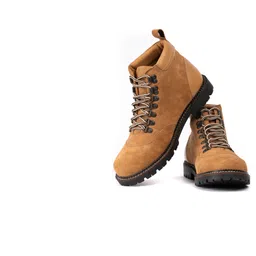 Men’s Suede Leather Boots, Soft Velvety Finish, Durable Grip Sole, Stylish Boots For Men