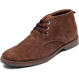 Men's Suede Leather Lace Up Formal Ankle Chukka Boots