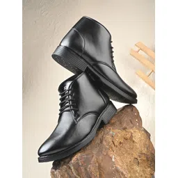 Men's Synthetic Leather Comfortable Lightweight Officewear Lace Up Ankle Formal Boots For Men