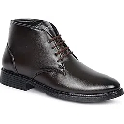 Men's Synthetic Leather Comfortable Lightweight Officewear Trendy Lace Up Ankle Formal Shoes/Chukka Boots