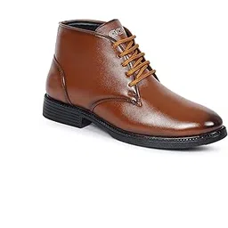 Men's Synthetic Leather Comfortable Lightweight Officewear Trendy Lace Up Ankle Formal Shoes/Chukka Boots
