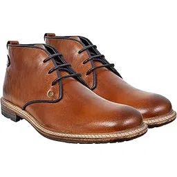 Men's Synthetic Leather Lace-Up Chukka Boot