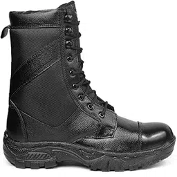 Men's Synthetic Leather Material Casual Laceup Army Boot Shoes.
