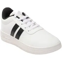 Men's Synthetic Sneakers Lightweight Casual Sports Shoes for Walking, Running, Gym (White, UK Footwear Size System, Adult, Men, Numeric, Medium, 7)