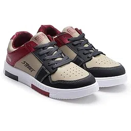 Men's TARZAN-04 Casual Sneaker Shoes with Synthetic Upper Lightweight Comfortable Mid Top Sneaker Shoes for Men's & Boy's