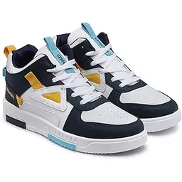 Men's TARZAN-11 Casual Sneaker Shoes with Synthetic Upper Lightweight Comfortable Mid Top Sneaker Shoes for Men's & Boy's