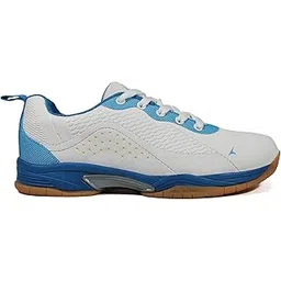 Men's Tennis Shoes, PU Outer Material, EVA Sole, Lightweight and Breathable Sneakers for Hard Court, Strong Grip Sports Shoes with Comfort and Support, UK Sizes 6 to 11