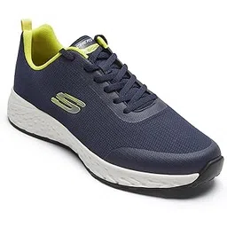 Mens TERRENEX Navy Lime Casual Lace Up Shoe