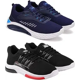 Men’s Trendy Sports Shoes – Comfort Fit Running Pack of 2 Multi