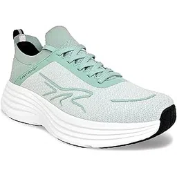 Men’s Turbo Boost Lightweight Running Shoes | Breathable Knit Sneakers | Cushioned Sole for Walking, Gym, Sports Mint Green