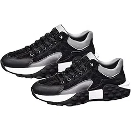 Men's Walking Shoes Non Slip Breathable for Hiking Short Trips Outdoor Black 44 (Athletic)