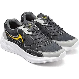 Men's White Casual Sneaker Shoes with Synthetic Upper Lightweight Comfortable Mid Top Sneaker Shoes for Men's & Boy's TERMINATOR-06