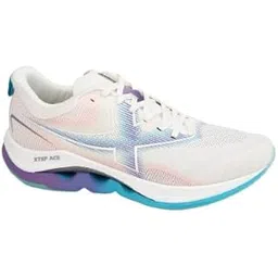 Men?s White/Blue Fitness Sneakers | Lightweight Running Shoes for Training & Exercise