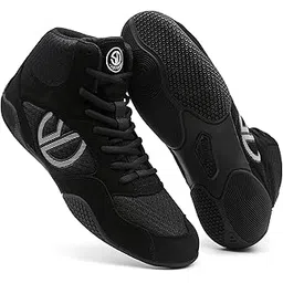 Men's Wrestling Shoes with Lightweight,Sdtdid Boxing Shoes Made of Micro Suede for Gym,Powerlifting,Bodybuilding,Training Etc.