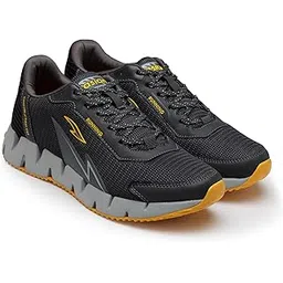 Men's ZIGZAG-01 Sport Running,Walking,Gym Shoes with Cushioning Material,Extra Jump Lightweight Shoes TPR Outsole with Memory Foam Insole Casual Shoes for Men's & Boy's