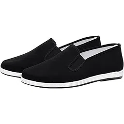 MERISHOPP Chinese Traditional Kung Fu Martial Arts Tai chi Slipper Shoes Black 40