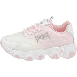 MERISHOPP Women Casual Shoes Fashion Women Platform Sneakers for Walking Casual Summer Pink 37
