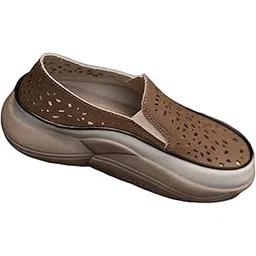 MERISHOPP Women's Casual Shoes Stylish Ladies Girls Rubber Sole Flat Platform Sneakers 37