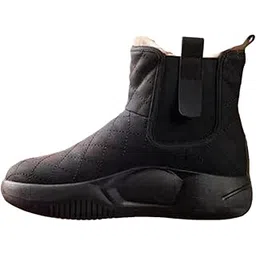 MERISHOPP Women's Winter Snow Boots Warm Lined Anti Skid for Fishing Trekking Hiker 40 Black