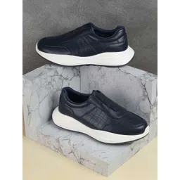 Metro Men Colourblocked Slip-On Sneakers