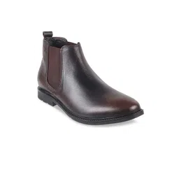 Metro Men Mid-Top Leather Chelsea Boots