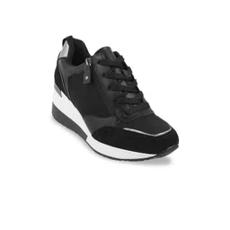 Metro Women Black High-Top Sneakers