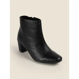 Metro Women Block-Heeled Regular Boots