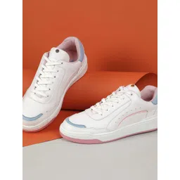 Metro Women Round Toe Lace-Ups Sneakers