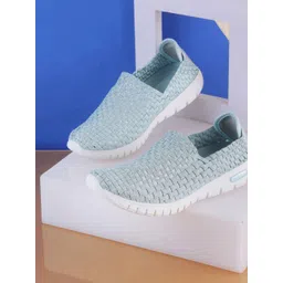 Metro Women Woven Design Slip-On Sneakers