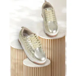 Metro Women's Gold Sneakers