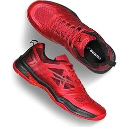 Mettalica Badminton Shoe for Mens|EVA & Rubber Sole with Breathable mesh Upper with with TPU Film for Sports, Badminton, Volleyball, Squash, Table Tennis