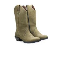 MICHAEL ANGELO Women Casual Block-Heeled Cowboy Boots