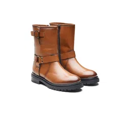 MICHAEL ANGELOWomen's Block Heel Biker Boots