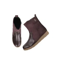 Mid-Calf Boots with Side Zip Closure