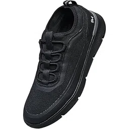 Mid-Top Sneakers for Men| Lightweight Mesh Upper, Cushioned EVA Sole & Moulded High-Grip Outsole | Stylish Lace-Up Mid-Top Shoes for Walking, Travel & Everyday Comfort