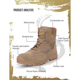 Mikaasa Alpha Aerolite 6.0 Suede Leather Military & Tactical Boots For Men
