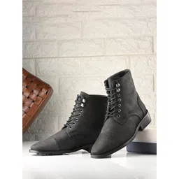MILLE DOLLARI Men Casual Block-Heeled Regular Boots